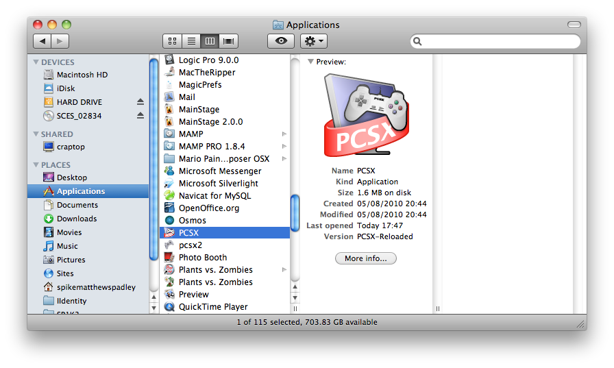 pcsx emulator for mac